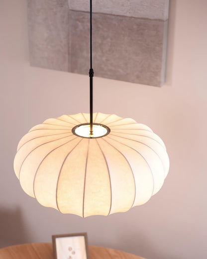 Elegant Pendant Lamp with Fabric Shade | VeronaLuxe