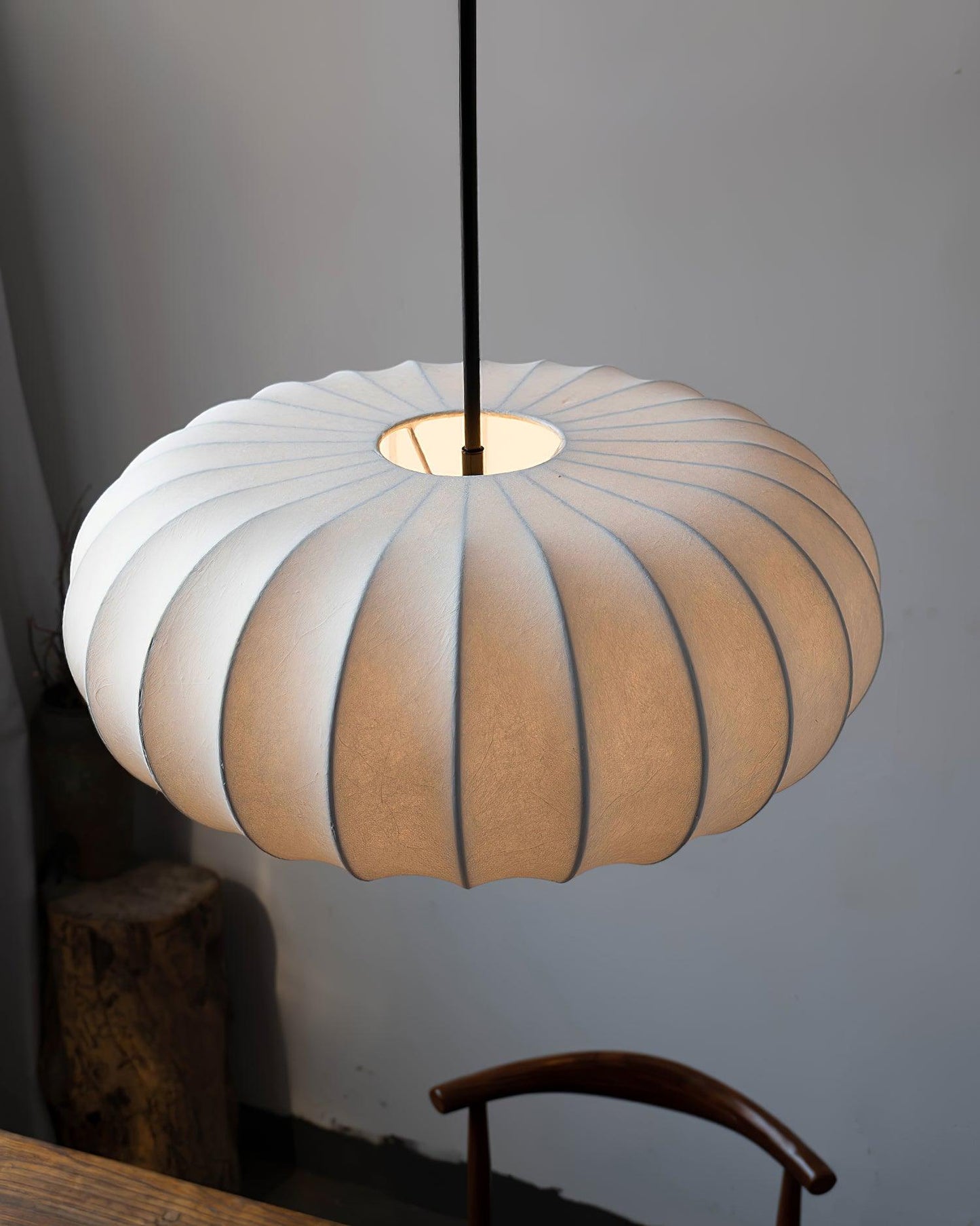 Elegant Pendant Lamp with Fabric Shade | VeronaLuxe