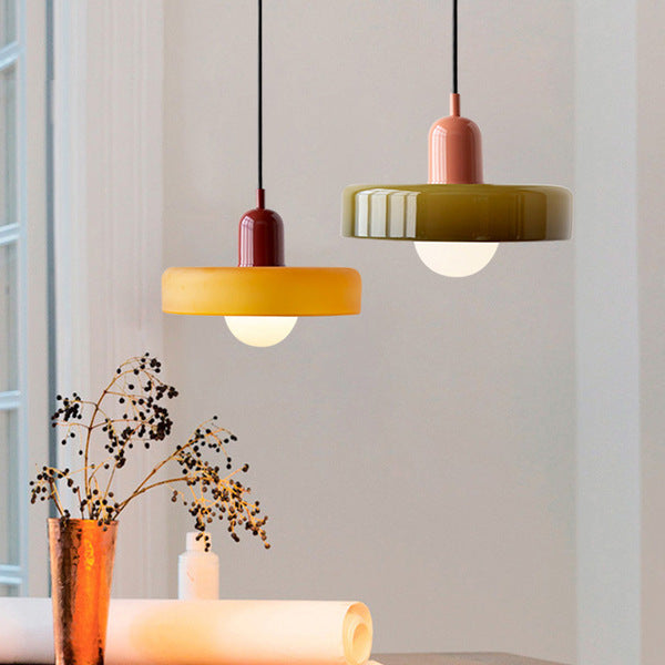 Bauhaus Pendant Lamp in Colored Glass | Aurelio