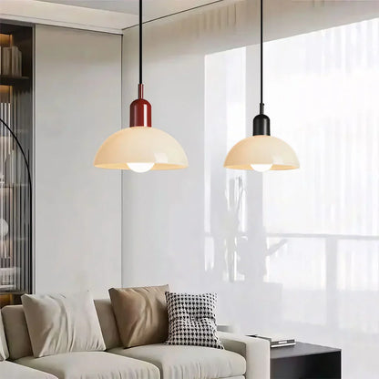 Colorful glass pendant lamp with LED lighting | AuroraGlow