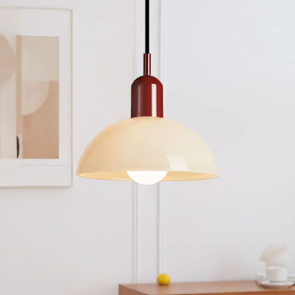 Colorful glass pendant lamp with LED lighting | AuroraGlow