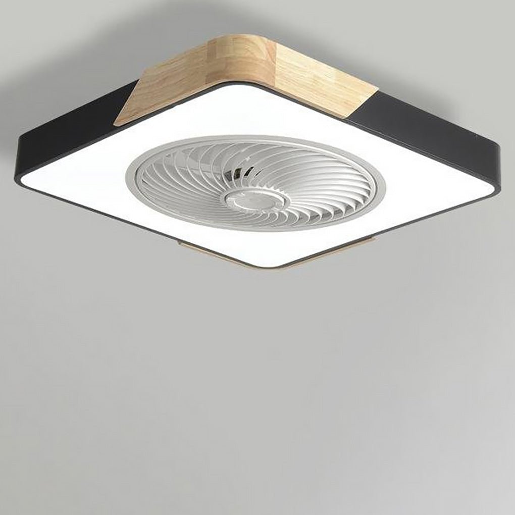 Stylish square LED ceiling fan without blades | AeroGlow