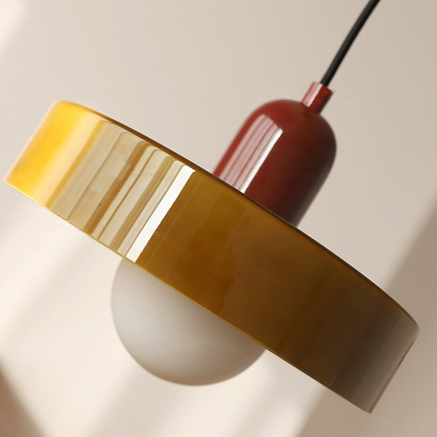 Bauhaus Pendant Lamp in Colored Glass | Aurelio