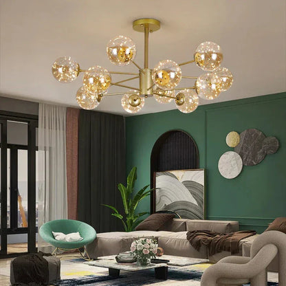 Luxury Glass Ball Chandelier | NobleLuminance