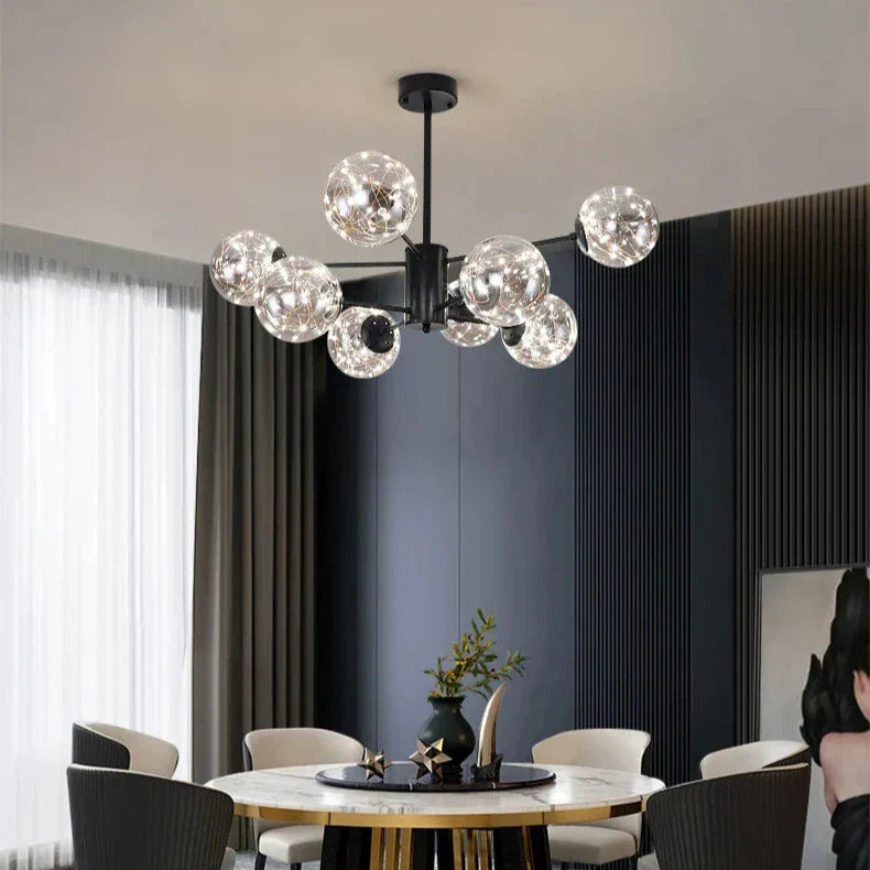 Luxury Glass Ball Chandelier | NobleLuminance