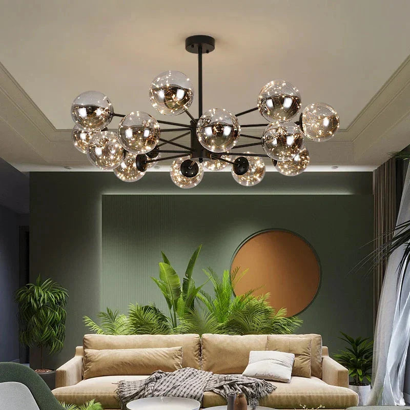 Luxury Glass Ball Chandelier | NobleLuminance