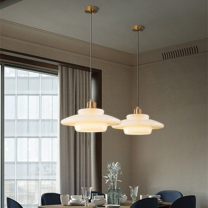 White Glass Pendant Lamp | LumeSphere