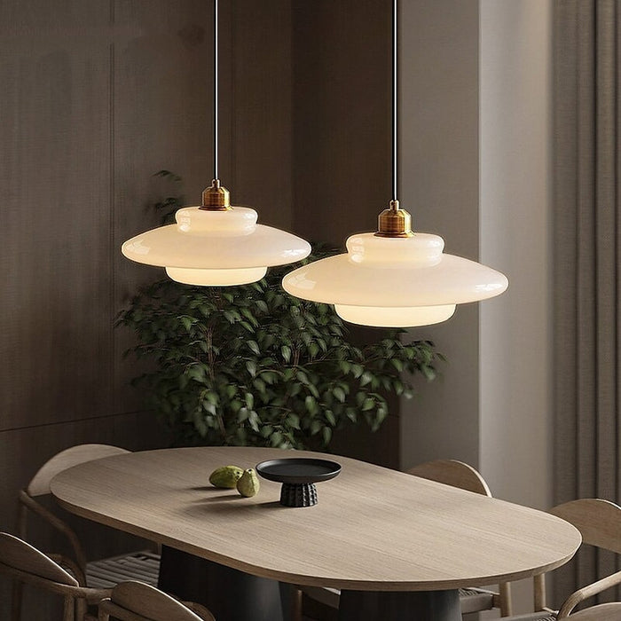 White Glass Pendant Lamp | LumeSphere