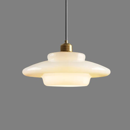 Witte Glazen Hanglamp | LumeSphere