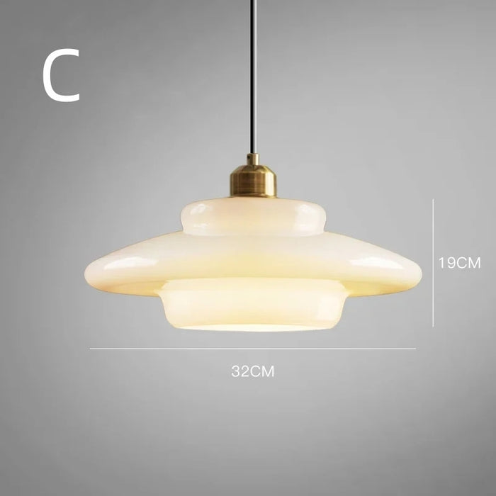 Witte Glazen Hanglamp | LumeSphere