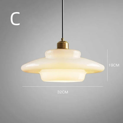 Witte Glazen Hanglamp | LumeSphere