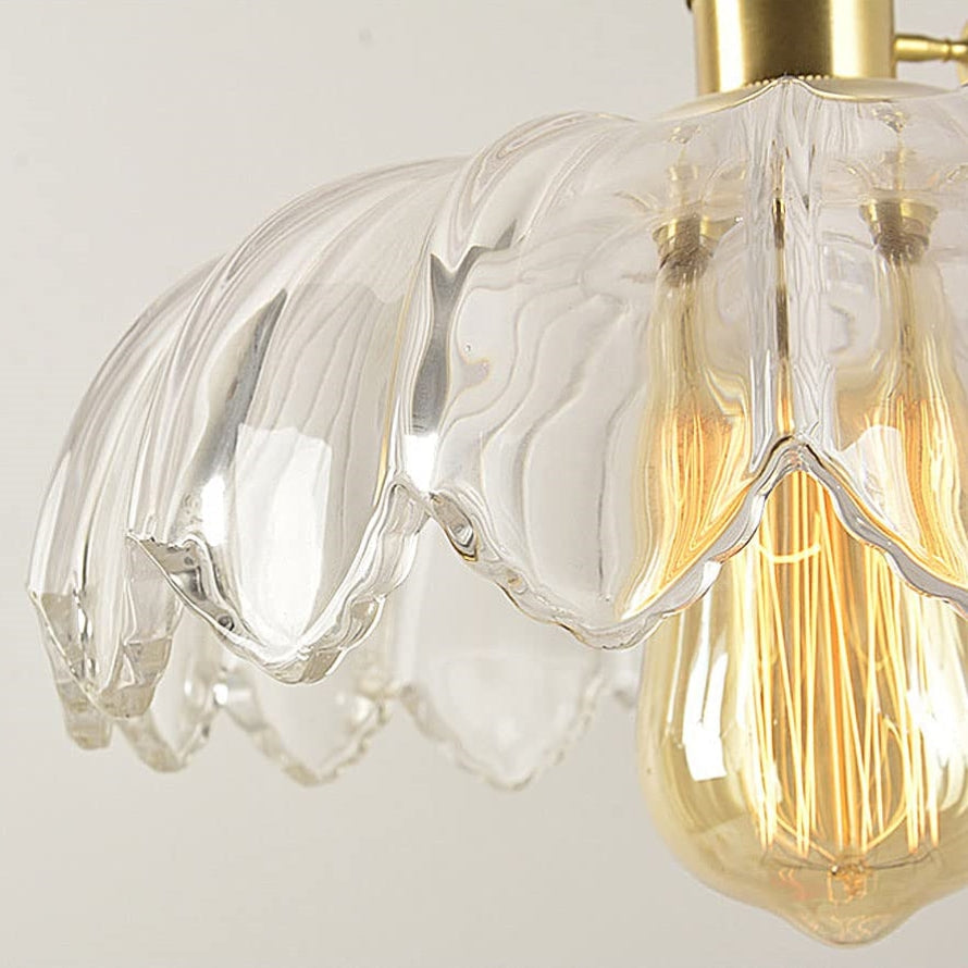 Vintage Glazed Floral Pendant Lamp | GlowPetal