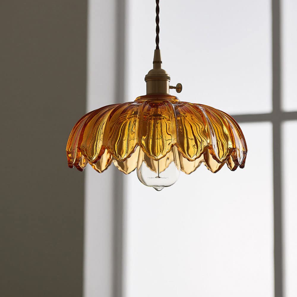 Vintage Glazed Floral Hanglamp | GlowPetal