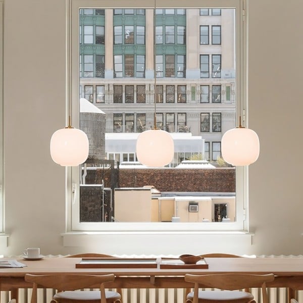 Modern Nordic Opal Glass Radihous Pendant Lamp