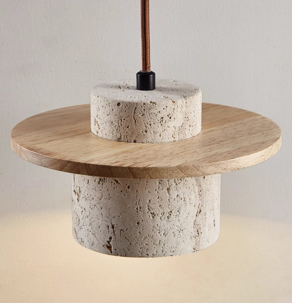 TravertiLuxe | Travertine Pendant Lamp