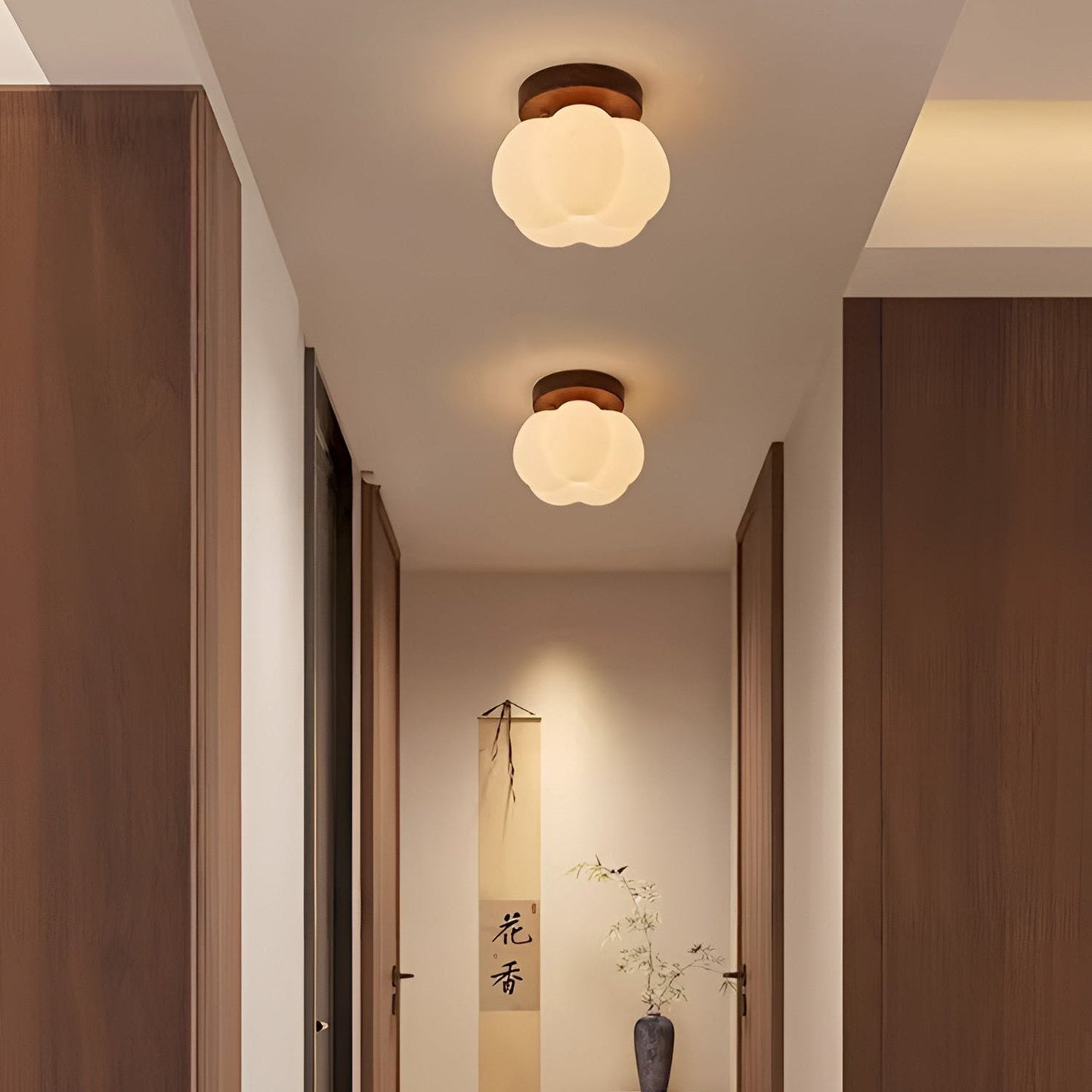 Modern Ceiling Lamp Wood | SnowPumpkin