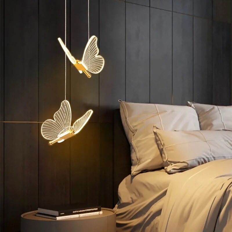 Butterfly-shaped Pendant Lamp | ButterflyGlow