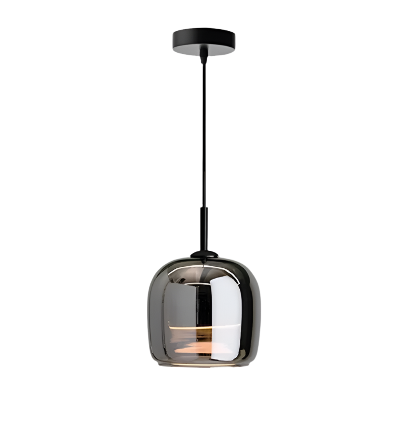 Nordic Zwarte Glazen Hanglamp | NoirGlow