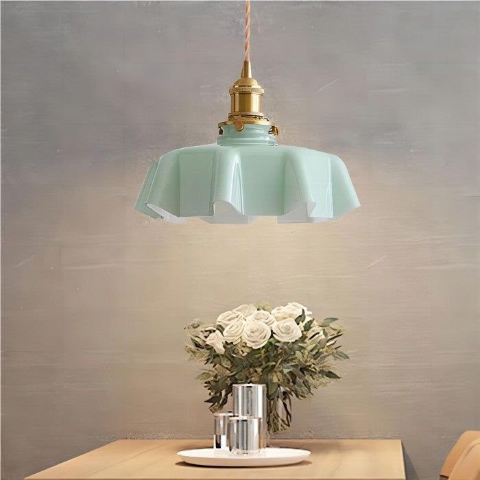 Retro Glazen Bloemen Hanglamp | LumiCréme