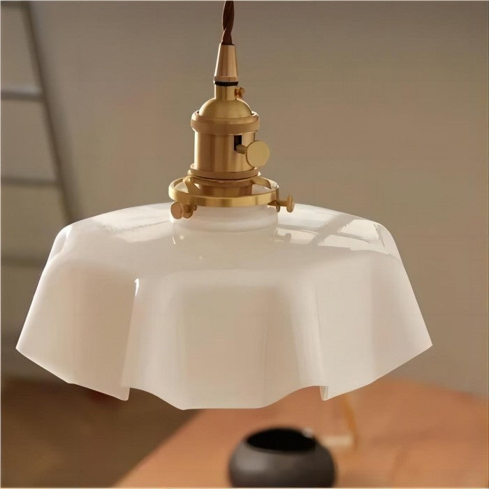 Retro Glazen Bloemen Hanglamp | LumiCréme