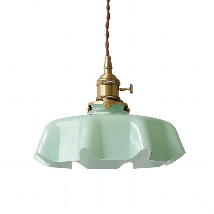 Retro Glass Flower Pendant Lamp | LumiCreme