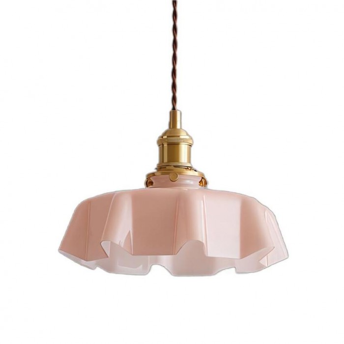 Retro Glass Flower Pendant Lamp | LumiCreme