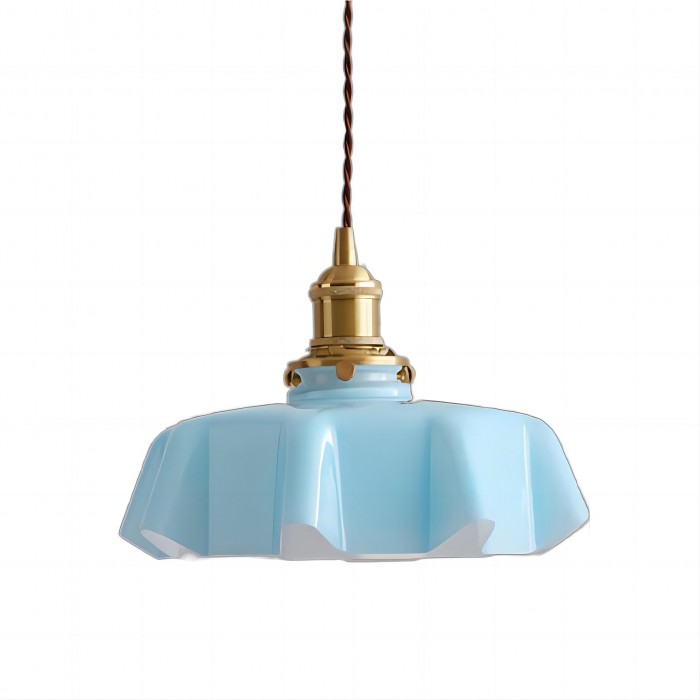 Retro Glass Flower Pendant Lamp | LumiCreme