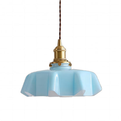 Retro Glass Flower Pendant Lamp | LumiCreme