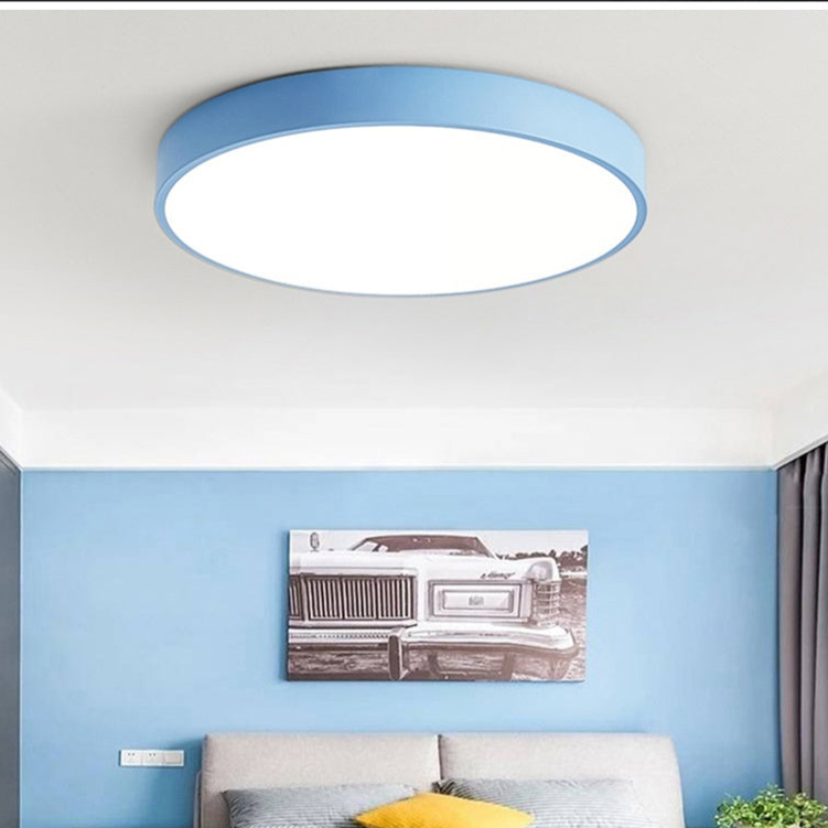 Nordic Wooden Round Ceiling Lamp | Solving